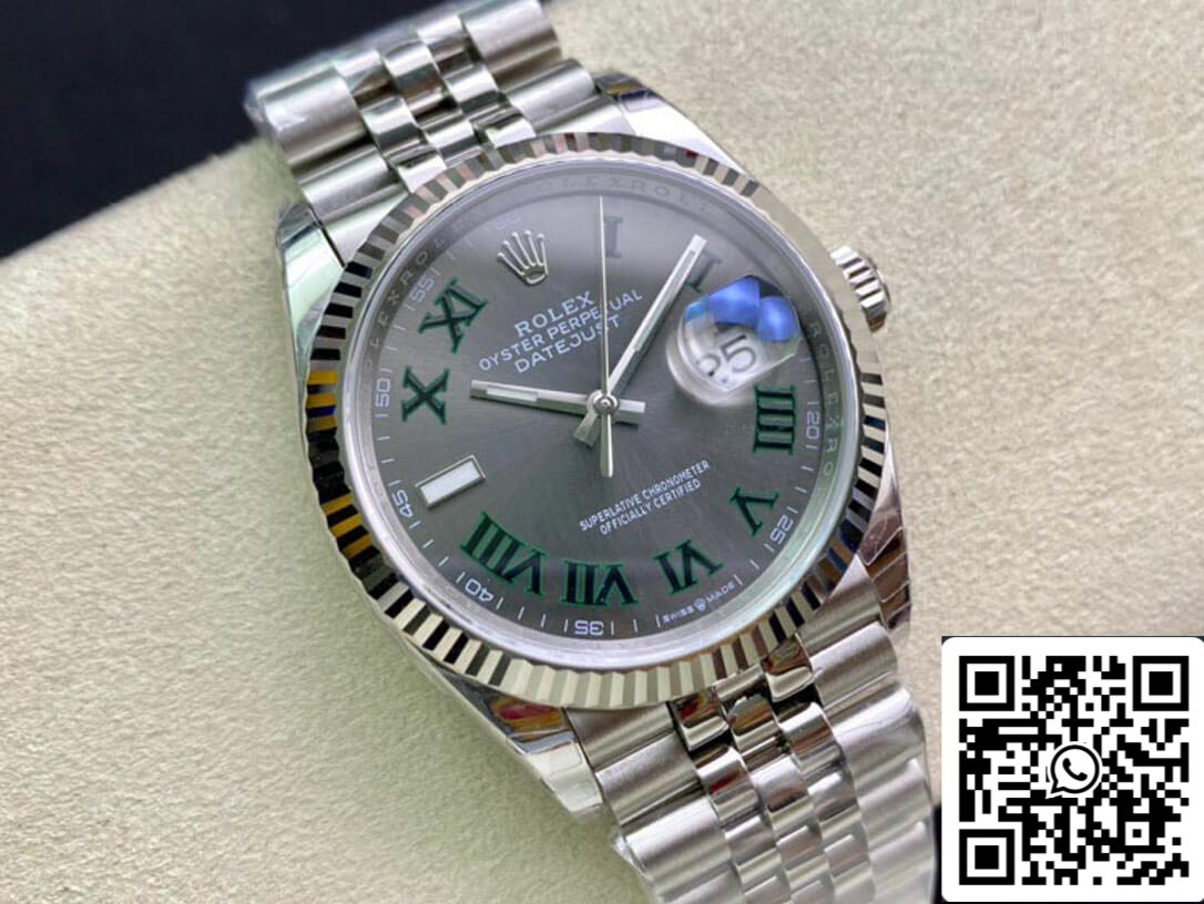 Rolex Datejust M126234-0045 36MM 1:1 Melhor Edição EW Factory Mostrador Cinza