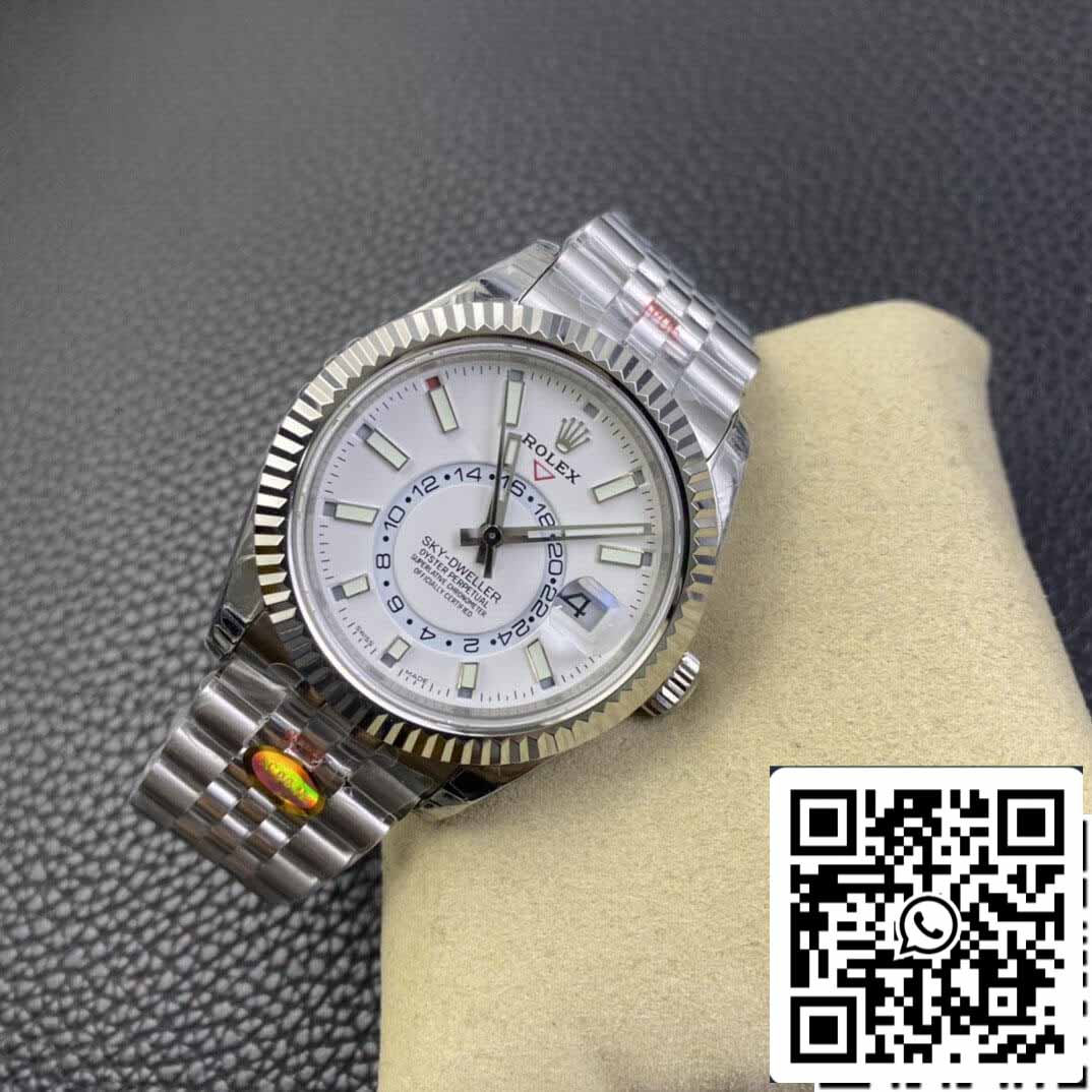 Rolex Sky Dweller M326934-0002 1:1 Meilleure édition Noob Factory V2 Cadran blanc