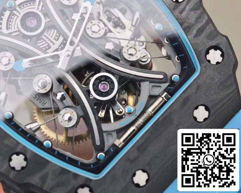 Richard Mille RM53-01 1:1 Best Edition JB Factory Black Carbon Swiss Tourbillon Movement