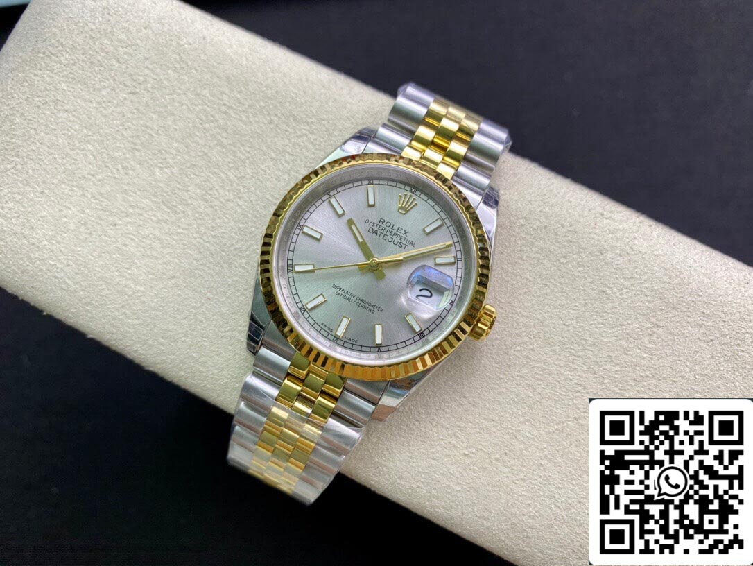 Rolex Datejust 126233 36MM 1:1 Melhor Edição EW Factory Ouro Amarelo