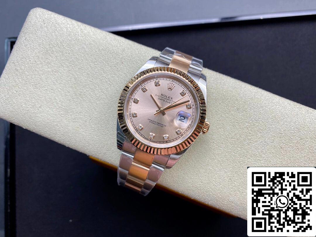 Rolex Datejust M126331-0007 41MM 1:1 Melhor Edição EW Factory V3 Mostrador Rosa