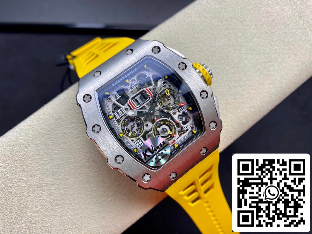 Richard Mille RM011 FELIPE MASSA 1:1 Meilleure édition KV Factory Boîtier en acier titane