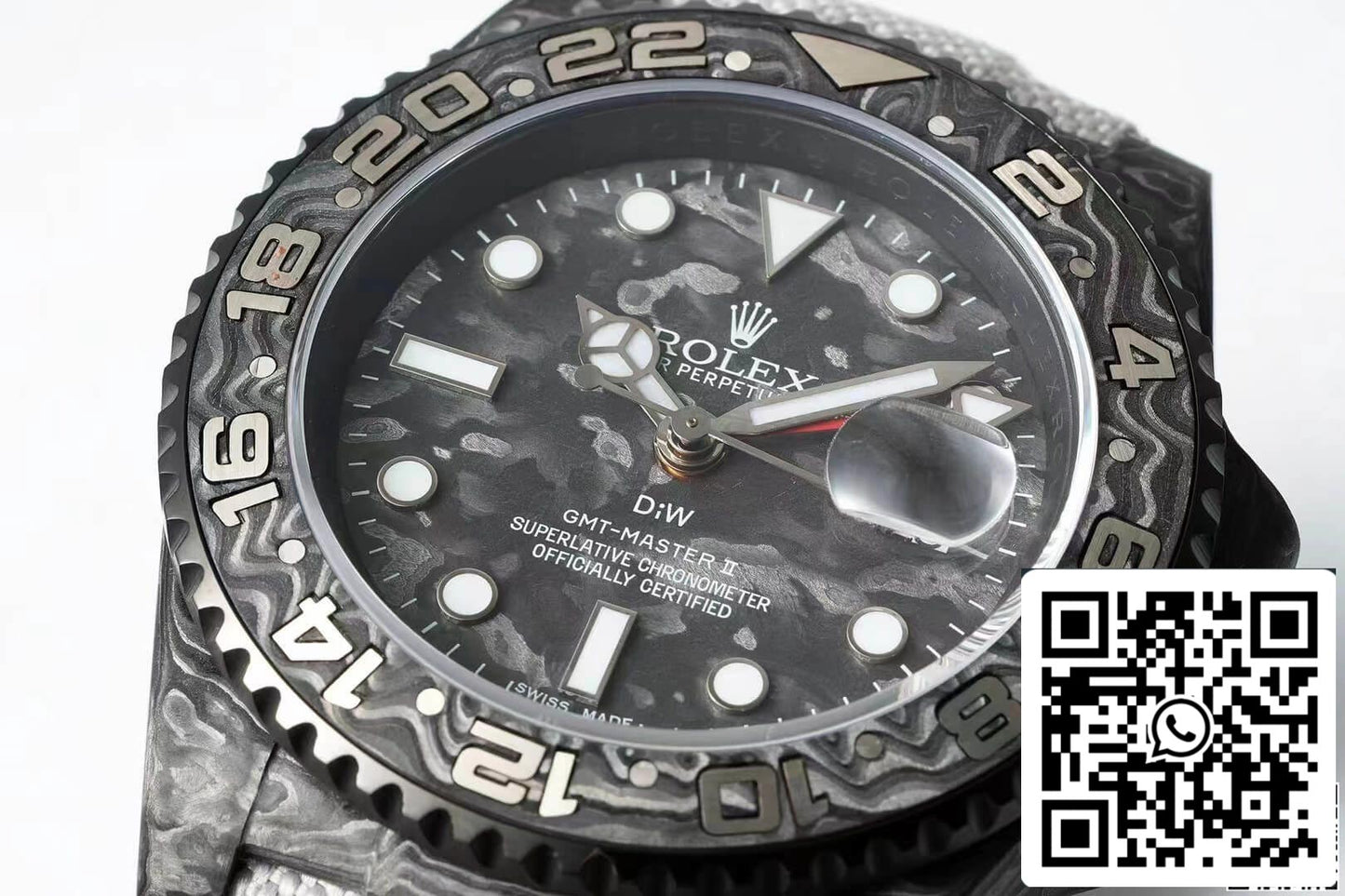 Cinturino in tessuto in fibra di carbonio Rolex GMT-MASTER II Diw 1:1 Best Edition