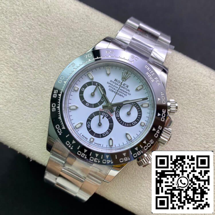 Rolex Cosmograph Daytona M116500LN-0001 1:1 Best Edition Clean Factory quadrante bianco