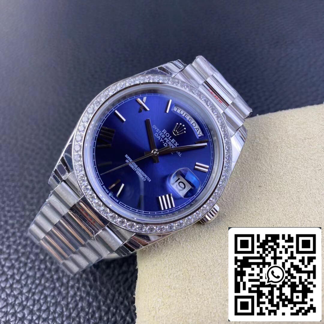 Rolex Day Date 228349RBR-0005 1:1 Meilleure édition EW Factory Cadran bleu