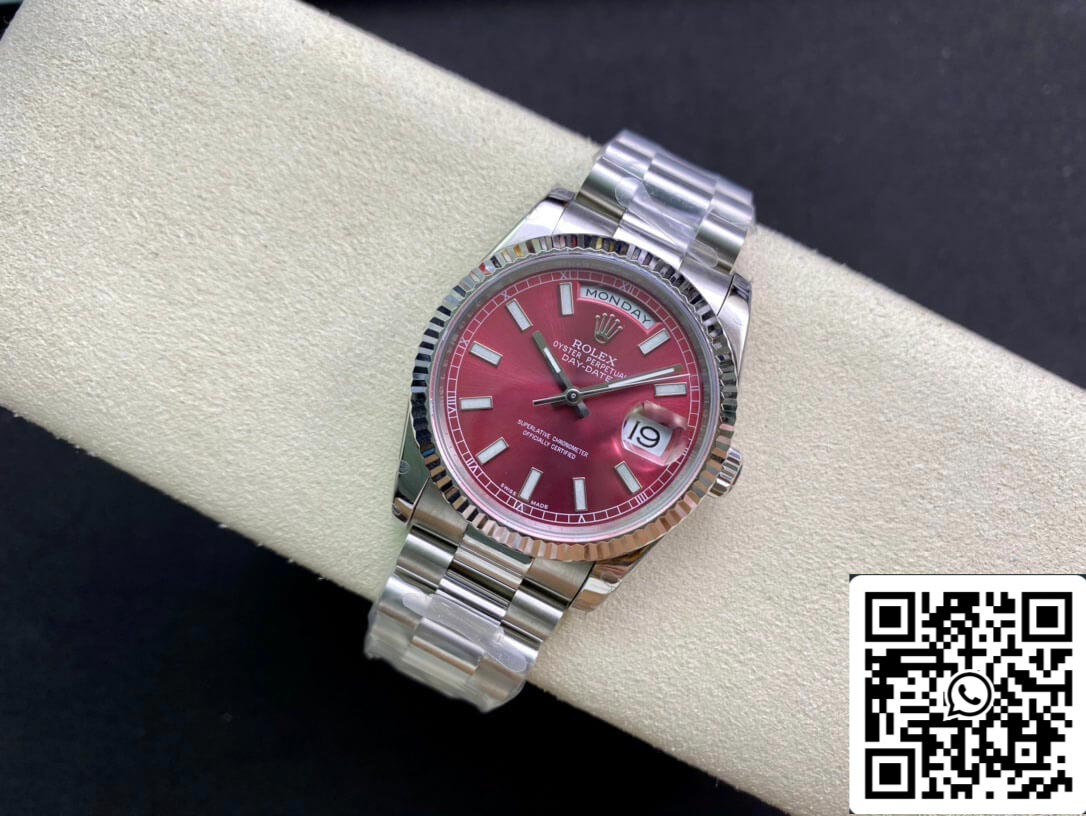 Rolex Day Date 118239 1:1 Meilleure édition EW Factory Cadran cerise