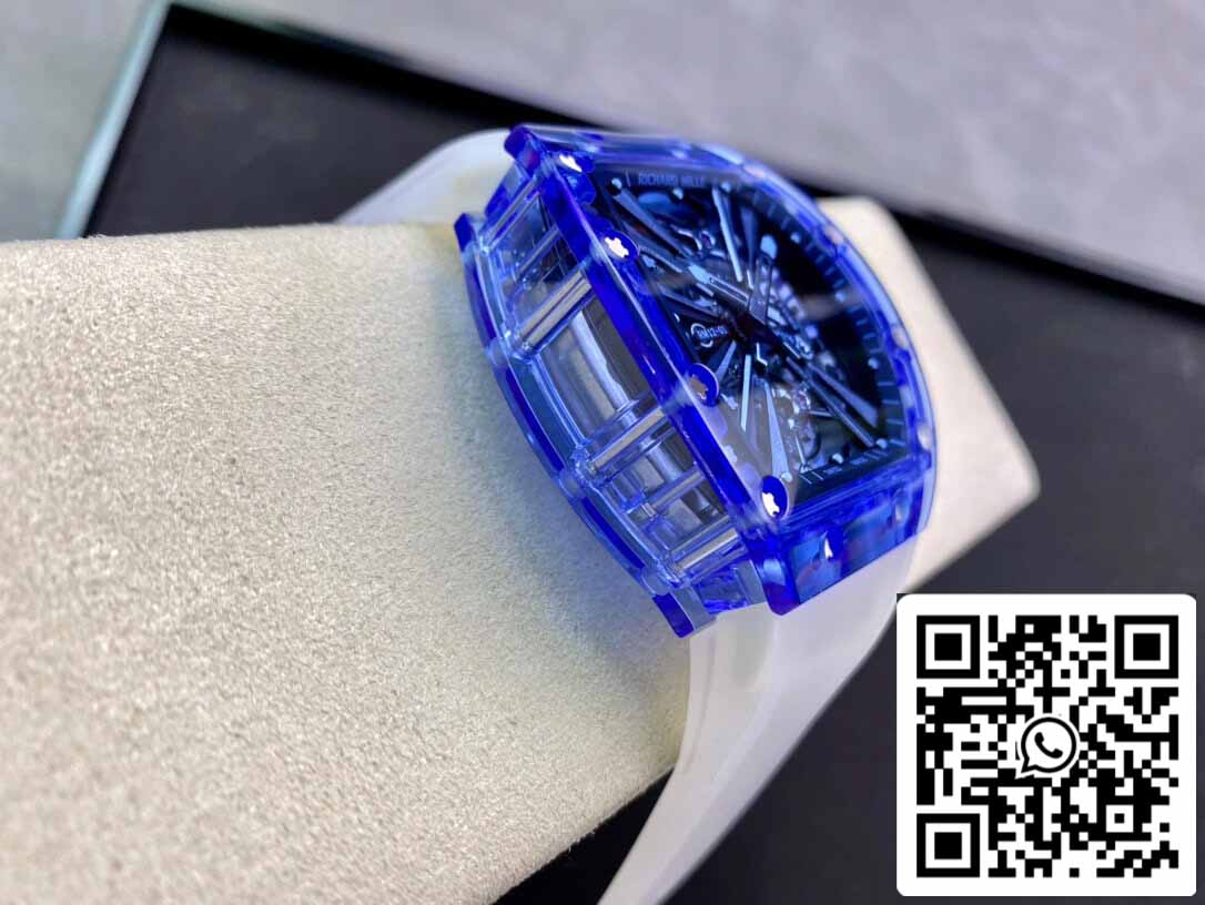 Richard Mille RM12-01 1:1 Mejor edición RM Factory Tourbillon Zafiro Versión transparente