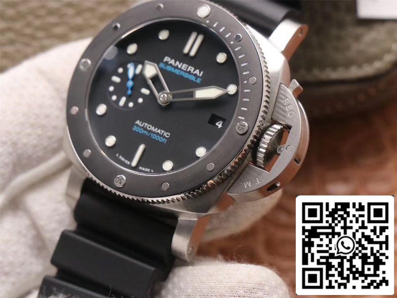 Panerai Submersible PAM00683 1:1 Meilleure édition VS Factory Cadran noir Suisse P9010