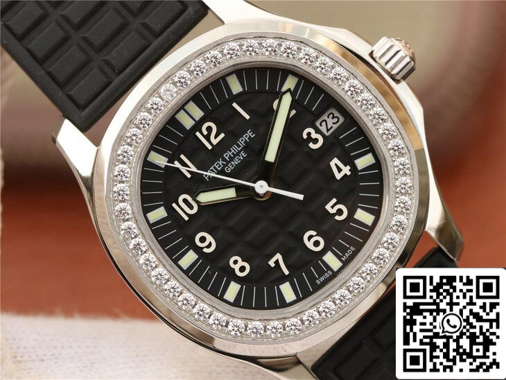 Patek Philippe Aquanaut 5067A-001 1:1 Melhor Edição PPF Factory Diamond Black Dial