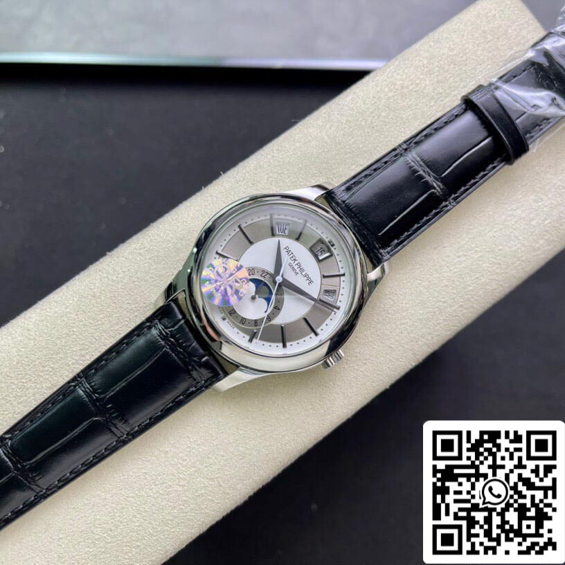 Patek Philippe Complications 5205G-001 1:1 Best Edition GR Factory Esfera gris plateada