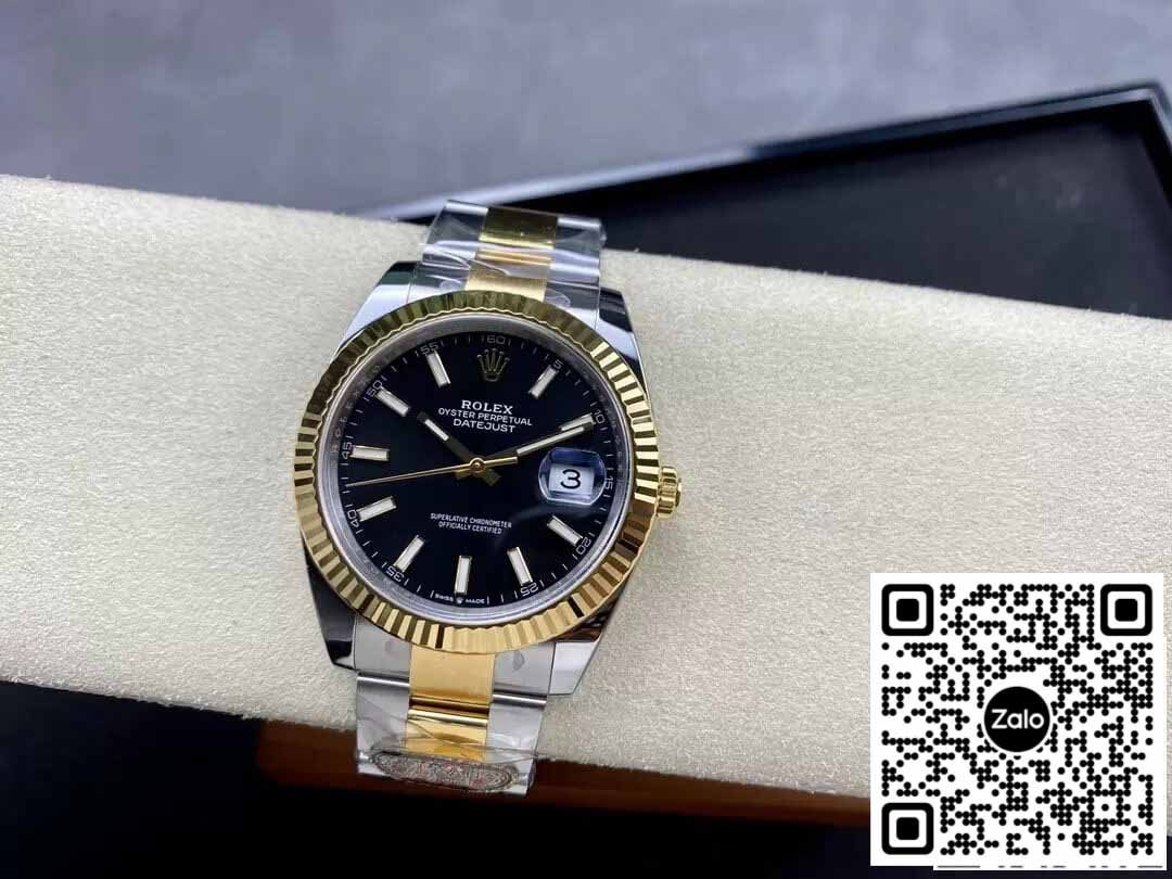 Rolex Datejust 41MM M126333-0013 1:1 Best Edition Clean Factory schwarzes Zifferblatt