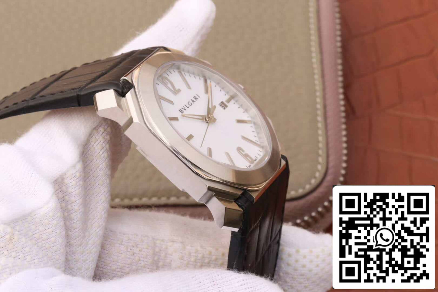 Bvlgari Octo 102779 OC41C6SLD 1:1 Meilleure édition Cadran blanc