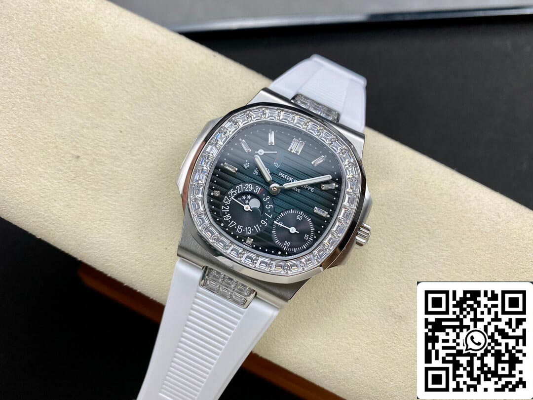 Patek Philippe Nautilus 5712GR 1:1 Meilleure édition GR Factory Bracelet en caoutchouc