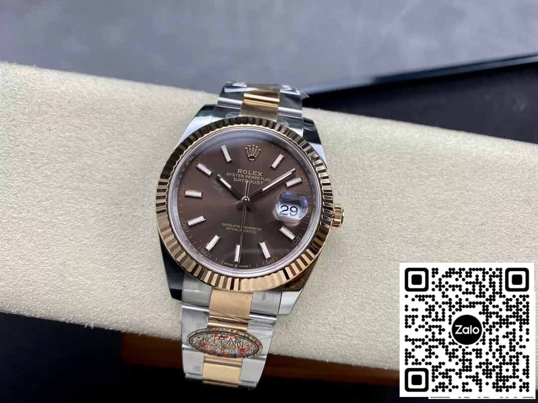 Rolex Datejust 41MM M126331-0001 1:1 Mejor edición Clean Factory esfera chocolate