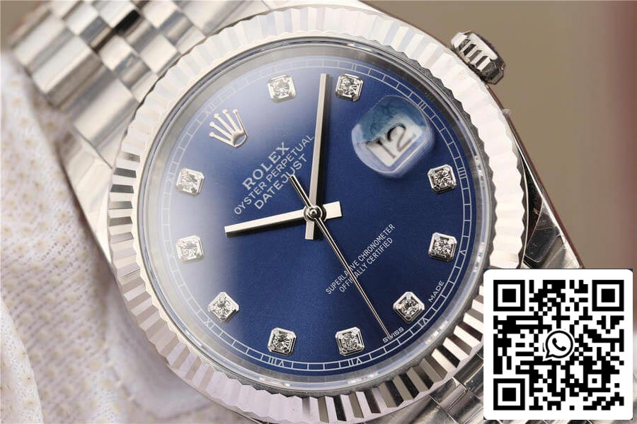 Rolex Datejust M126334-0016 1:1 Meilleure édition EW Factory Cadran bleu diamant