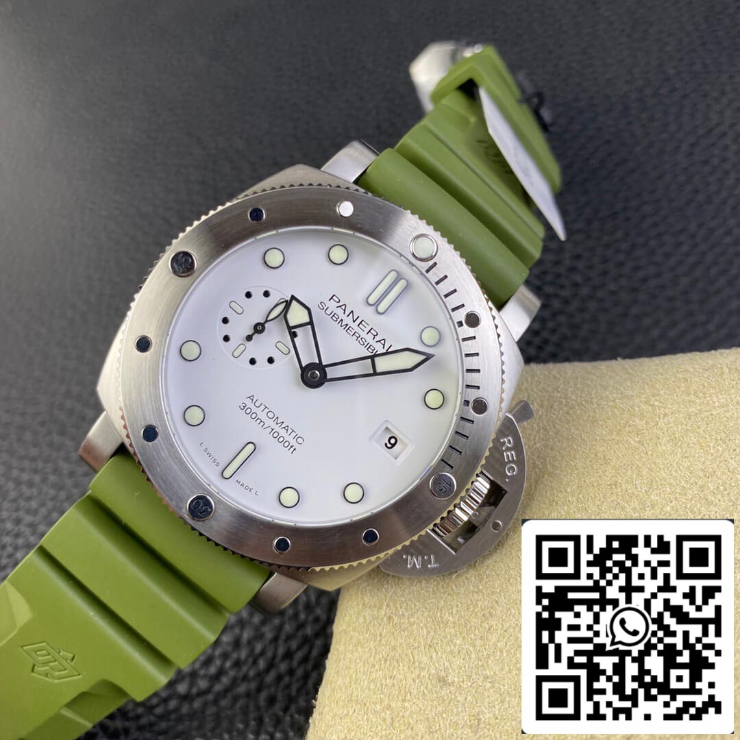 SBF Panerai Submersible PAM01226 1:1 Meilleure édition VS Cadran blanc d'usine