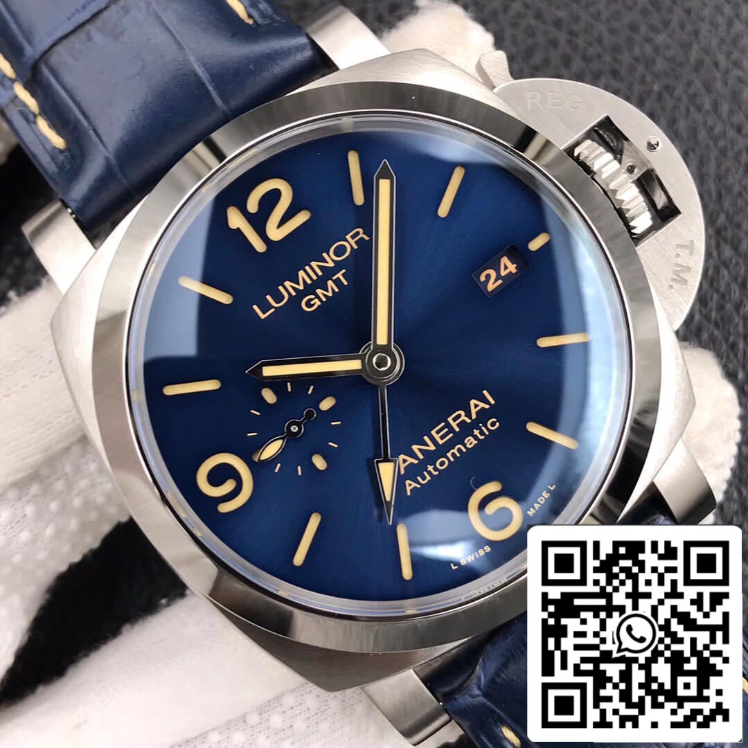 Panerai Luminor GMT PAM01033 1:1 Meilleure édition VS Factory Cadran bleu foncé