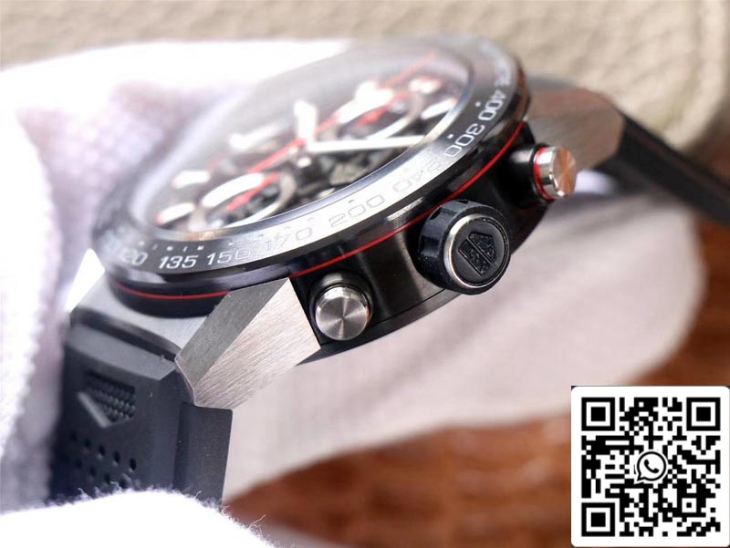 TAG Heuer Carrera CAR201V.FT6046 1:1 Meilleure édition XF Factory Cadran noir Suisse HEUER 01