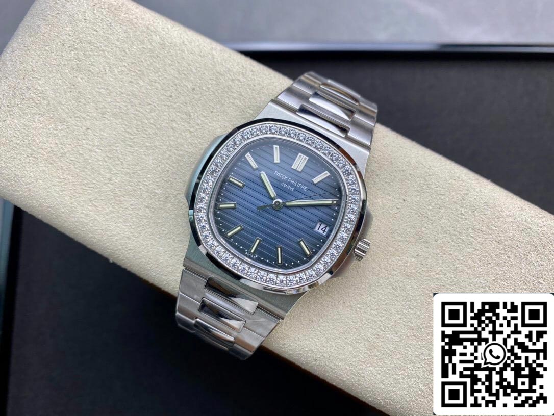 Patek Philippe Nautilus 5713/1G-010 1:1 Meilleure édition PPF Factory V4 Cadran bleu Suisse ETA324