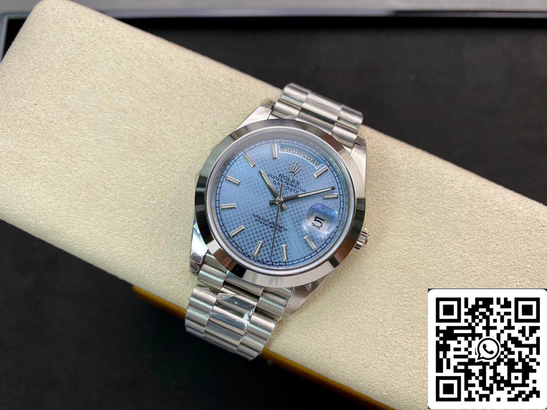 Rolex Day Date M228206-0004 1:1 Meilleure édition EW Factory Cadran bleu clair