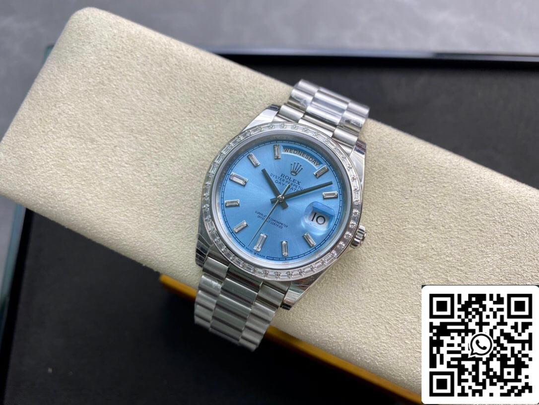 Rolex Day Date 228396TBR 1:1 Best Edition EW Factory quadrante azzurro