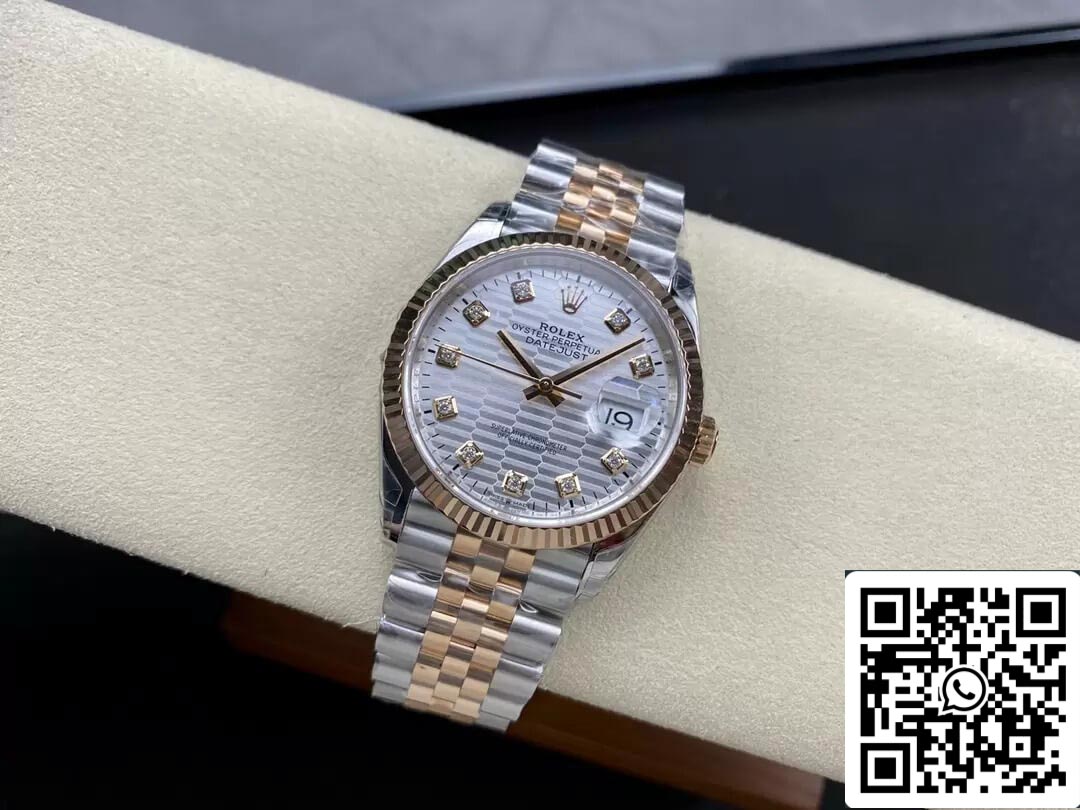 Rolex Datejust M126231-0039 36MM 1:1 Melhor Edição VS Mostrador Prateado de Fábrica