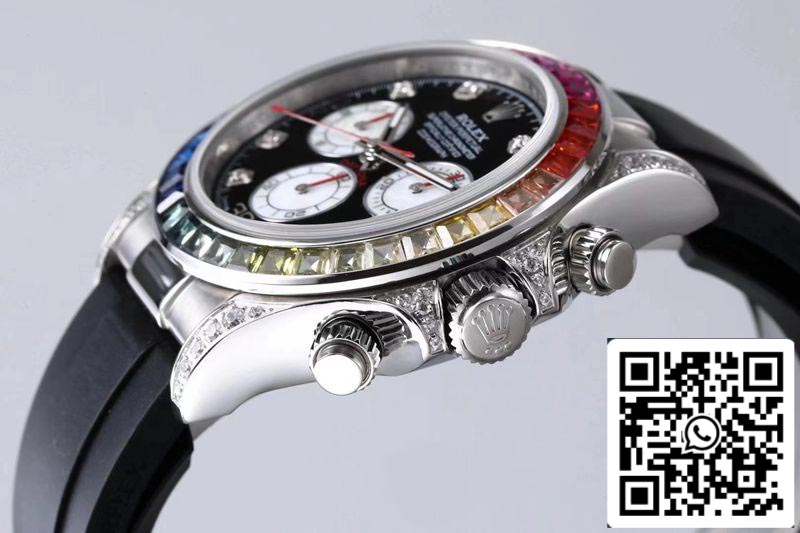 Rolex Daytona 116599RBOW 1:1 Mejor edición BL Factory esfera negra Suiza ETA4130