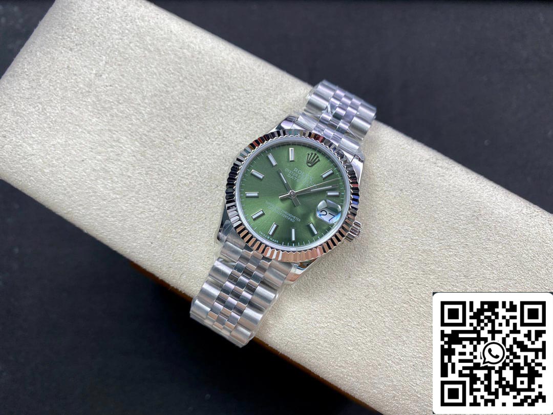 Rolex Datejust M278274-0018 31MM 1:1 Melhor Edição EW Factory Mostrador Verde