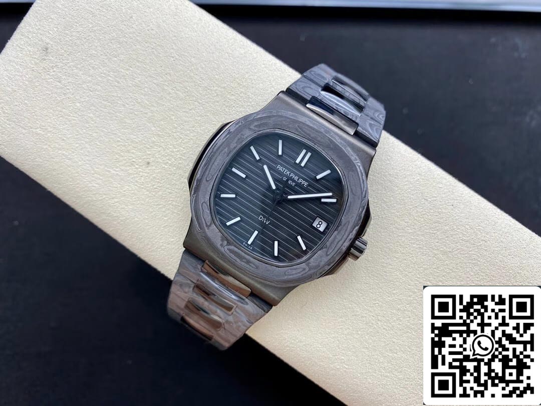 Patek Philippe Nautilus 5711 DiW 1:1 Melhor Edição Mostrador Preto