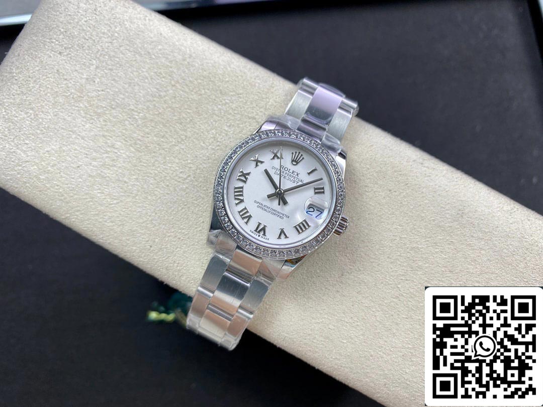 Rolex Datejust M278384RBR-0013 31MM 1:1 Meilleure édition EW Factory Cadran blanc