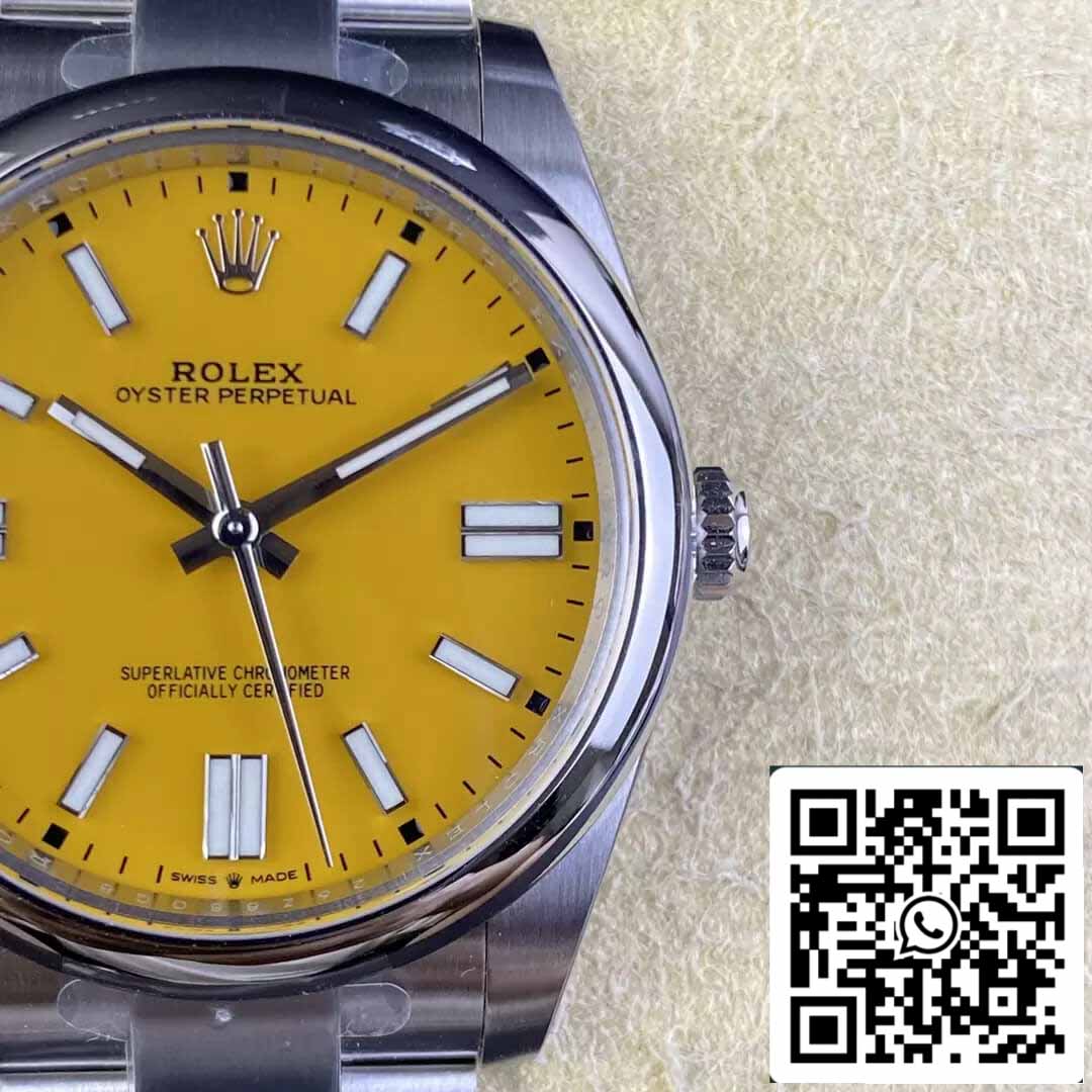 Rolex Oyster Perpetual M124300-0004 41MM 1:1 Best Edition Clean Factory Yellow Dial