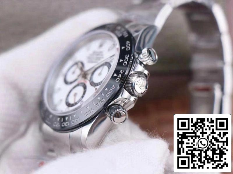 Rolex Cosmograph Daytona M116500LN-0001 1:1 Meilleure édition Noob Factory Cadran blanc Suisse ETA4130