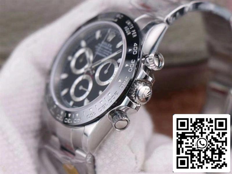 Rolex Cosmograph Daytona M116500LN-0002 1:1 Meilleure édition Noob Factory Cadran noir Suisse ETA4130