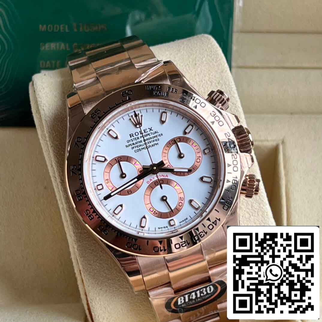 Réplique Rolex Daytona M116505-0010 Meilleure édition 1: 1 BT Factory Or rose