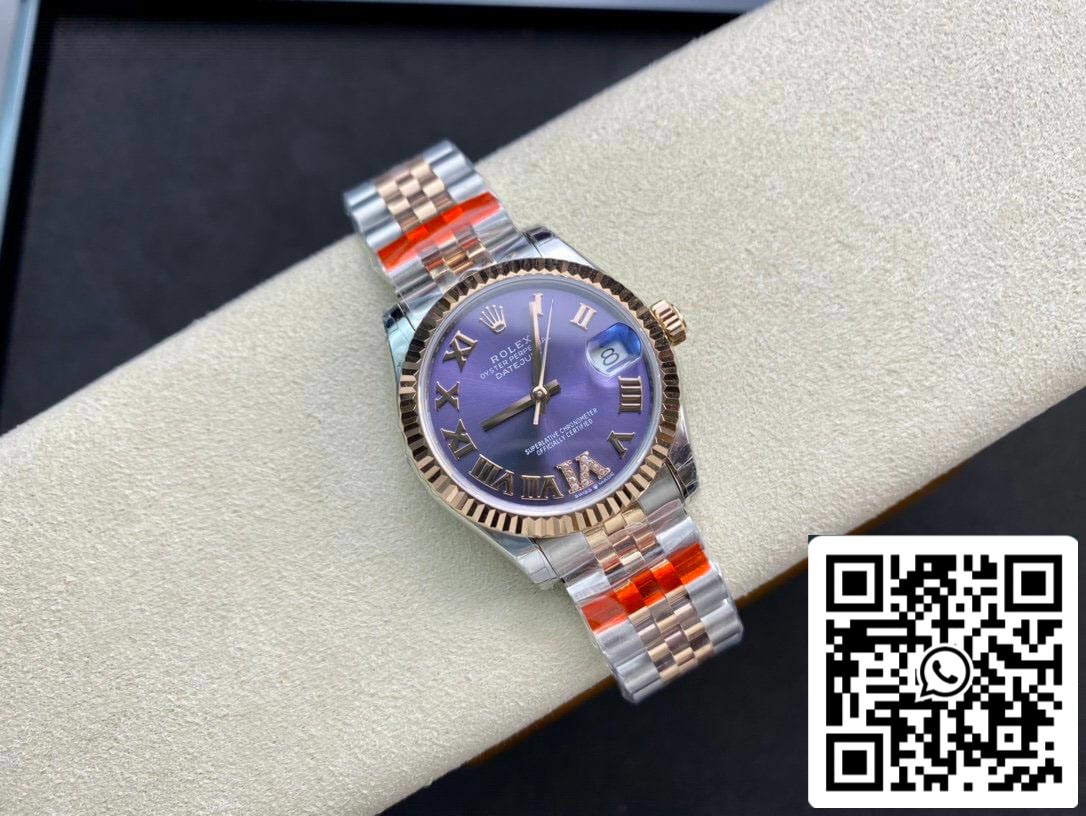 Rolex Datejust M278271-0020 1:1 Meilleure édition TW Factory Cadran violet aubergine