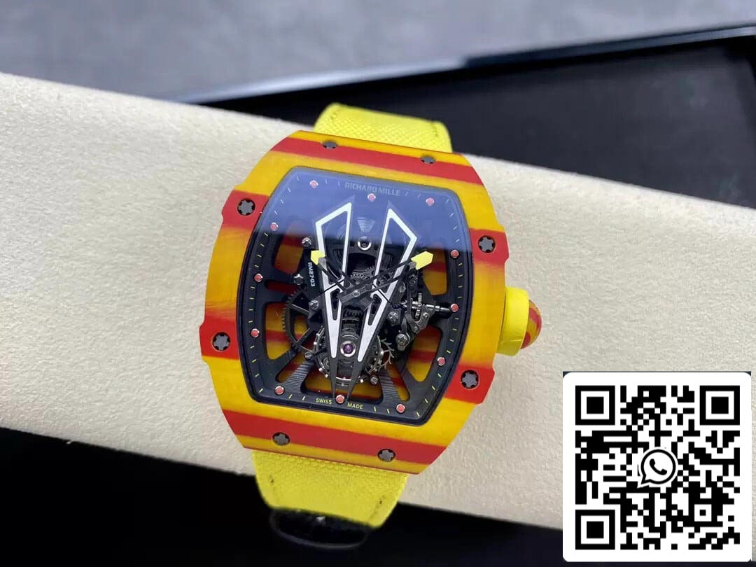 Richard Mille RM27-03 Tourbillon 1:1 Meilleure édition BBR Factory Bracelet Jaune