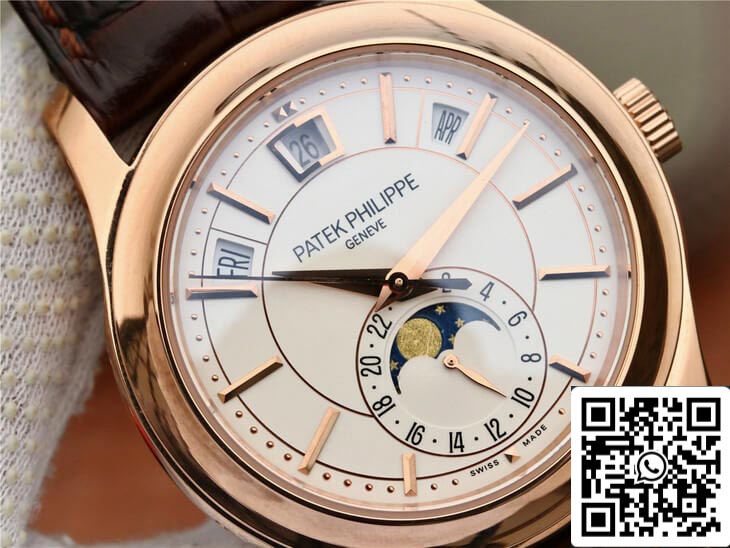 Patek Philippe Complicações 5205R-001 1:1 Melhor Edição KM Factory Mostrador Branco Leitoso