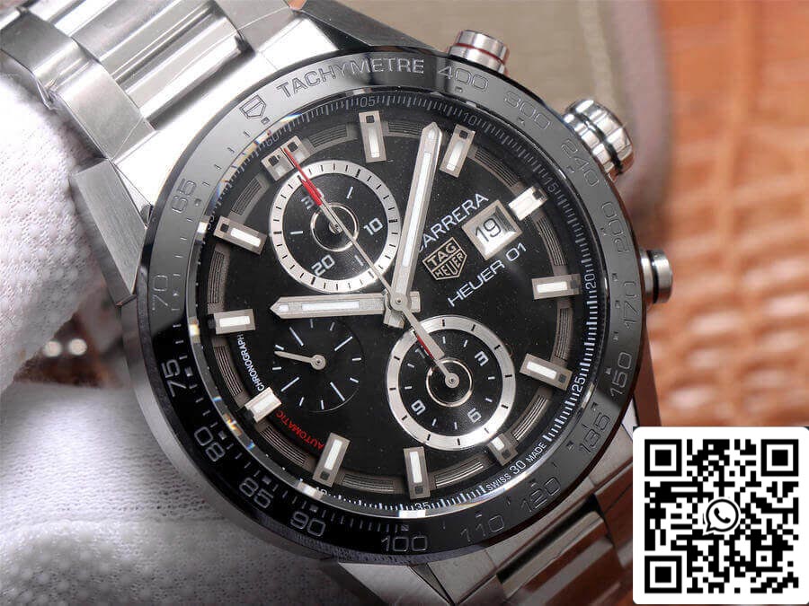 TAG Heuer Carrera CAR201Z.BA0714 1:1 Meilleure édition XF Factory Lunette en céramique