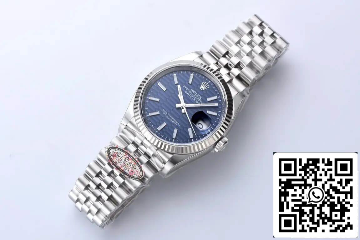 Rolex Datejust 36MM M126234-0049 1:1 Mejor edición Clean Factory esfera azul