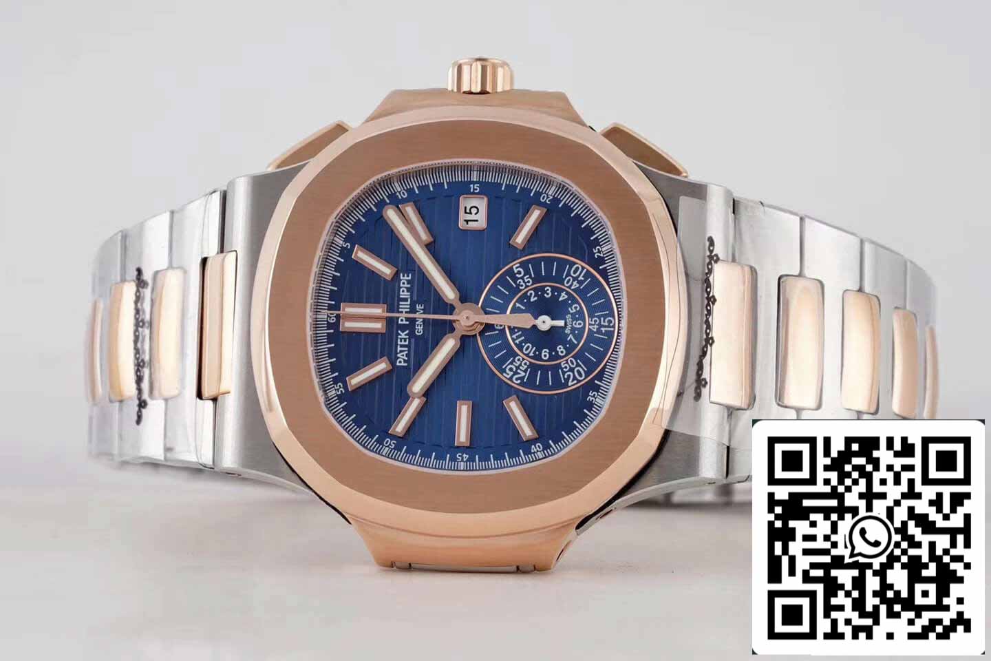 Patek Philippe Nautilus 5980/1AR-001 1:1 Melhor Edição 3K Factory V2 Mostrador Azul