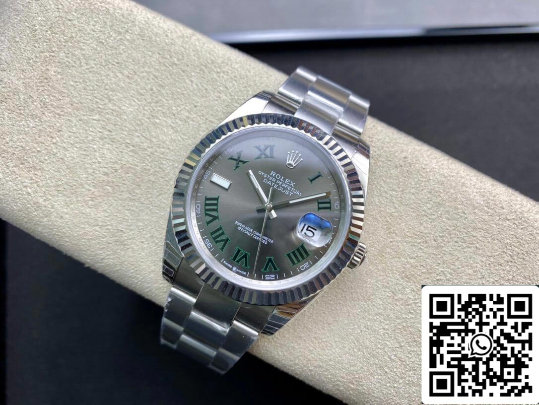 Rolex Datejust M126334-0021 41MM 1:1 Melhor Edição EW Factory Mostrador Cinza