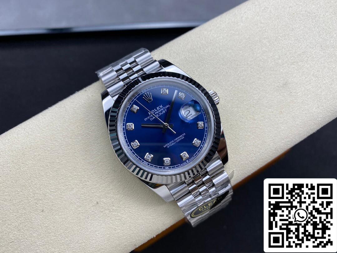 Rolex Datejust M126334-0016 1:1 Melhor Edição Clean Factory Mostrador Azul