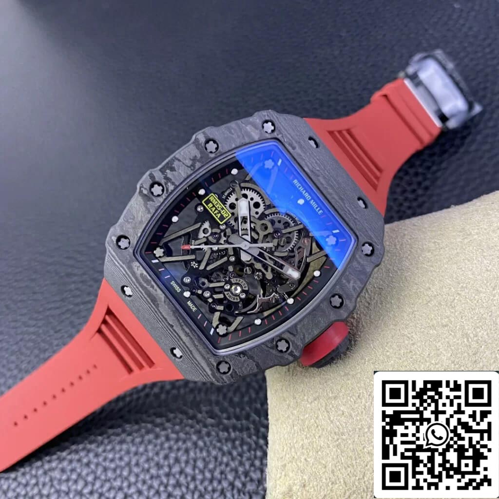 Richard Mille RM35-02 1:1 Meilleure édition T+ Factory Cadran squelette en fibre de carbone