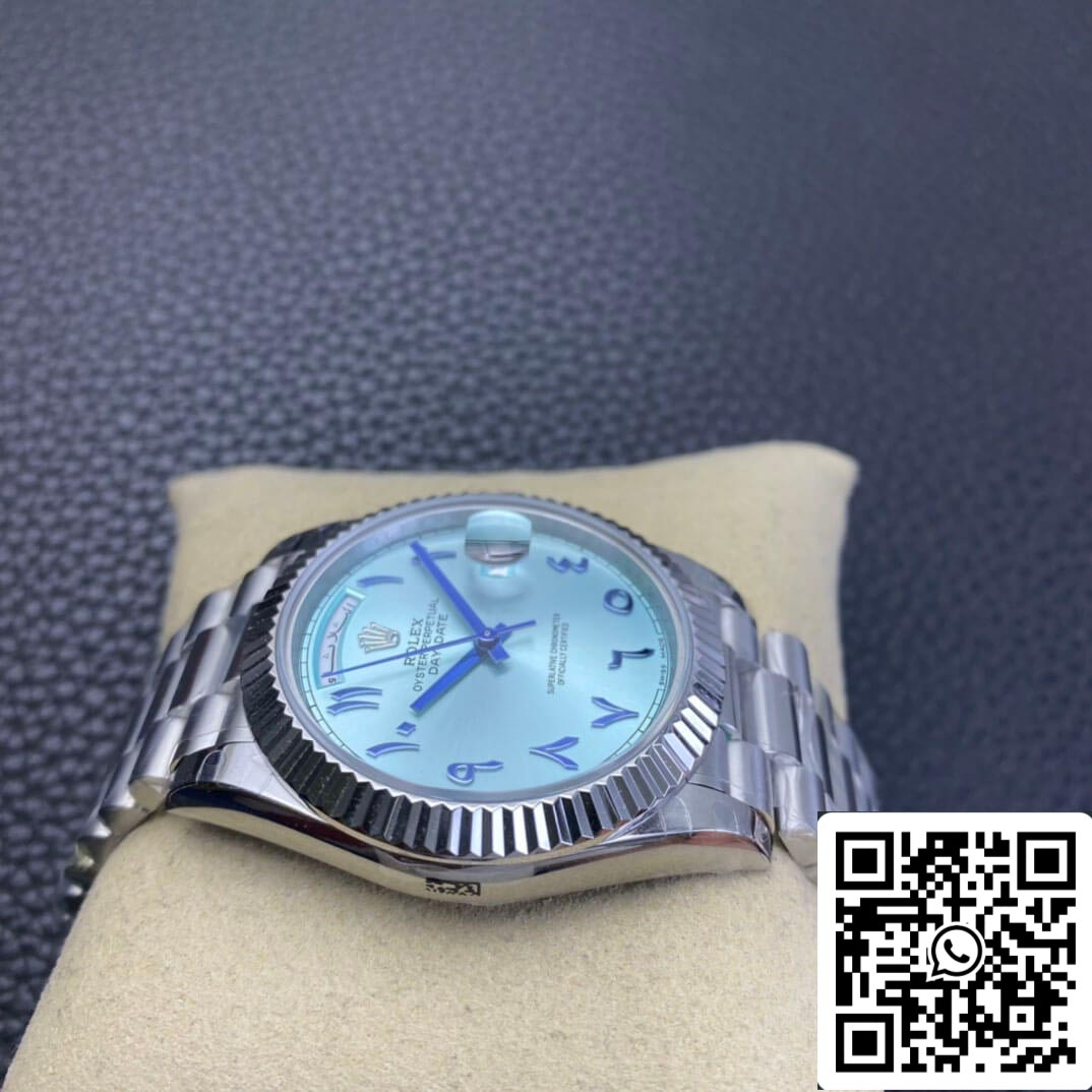 Rolex Day Date 1:1 Best Edition BP Factory Middle East Custom Ice Blue Dial