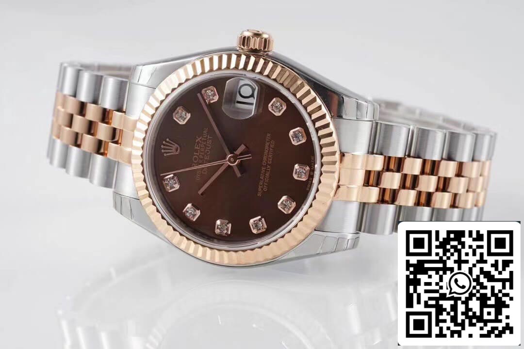 Rolex Datejust m278271-0028 1:1 Meilleure édition GS Factory Cadran marron