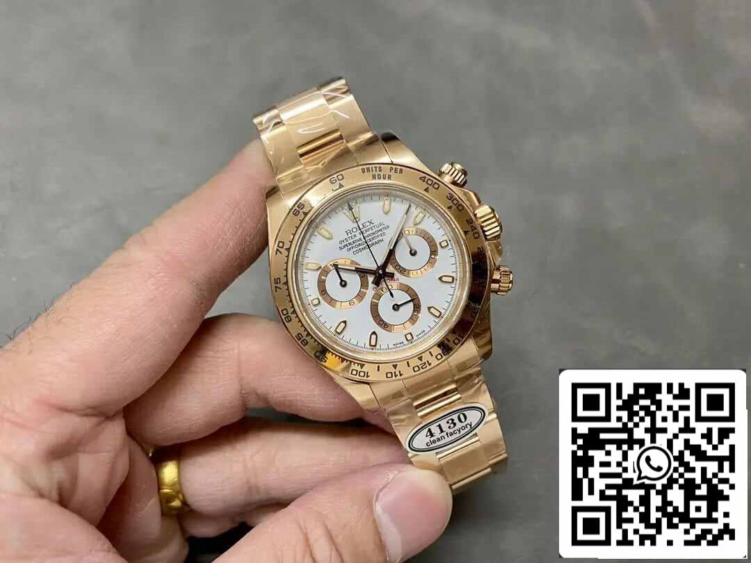 Rolex Cosmograph Daytona M116505-0010 1:1 Meilleure édition Clean Factory V3 Or rose