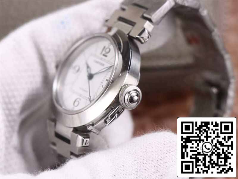 Cartier Pasha W31074M7 1:1 Best Edition V9 Factory quadrante bianco svizzero Cal.049