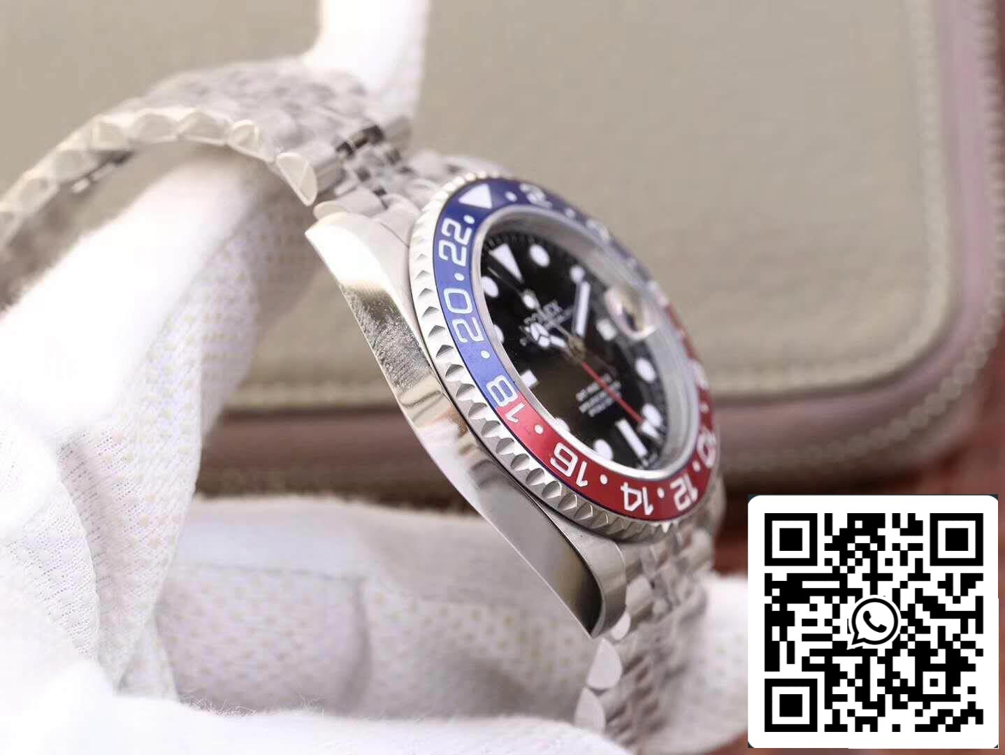 Rolex GMT-Master II 126710BLRO GM Factory 1:1 Best Edition svizzero ETA2836 quadrante nero