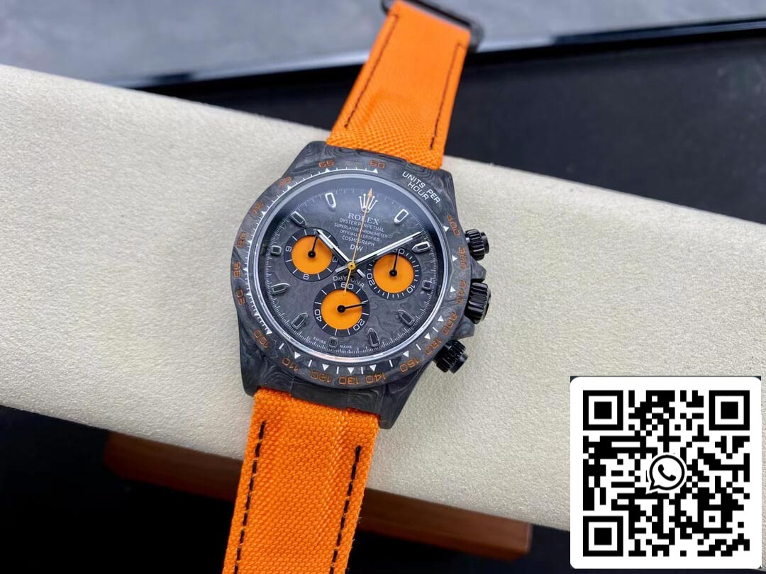 Rolex Daytona Cosmograph Diw Version personnalisée 1: 1 Meilleure édition Noob Factory Bracelet orange