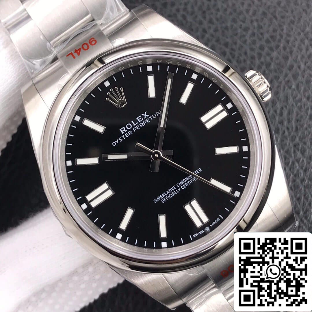 Rolex Oyster Perpetual M124300-0002 41MM 1:1 Melhor Edição EW Factory Aço Inoxidável